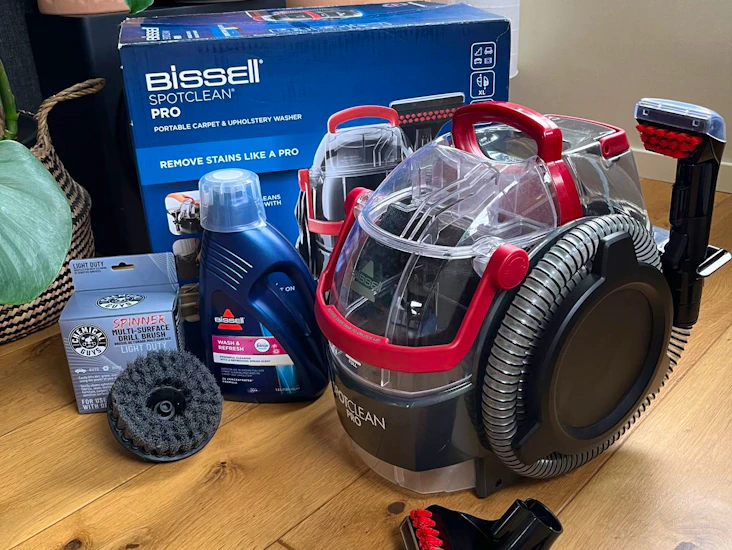 Bissel pro tekstilrenser m/teppebørste og rensemiddel