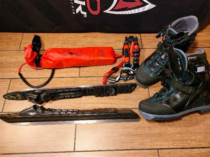 Långsfärdsskridskor paket, storlek 41