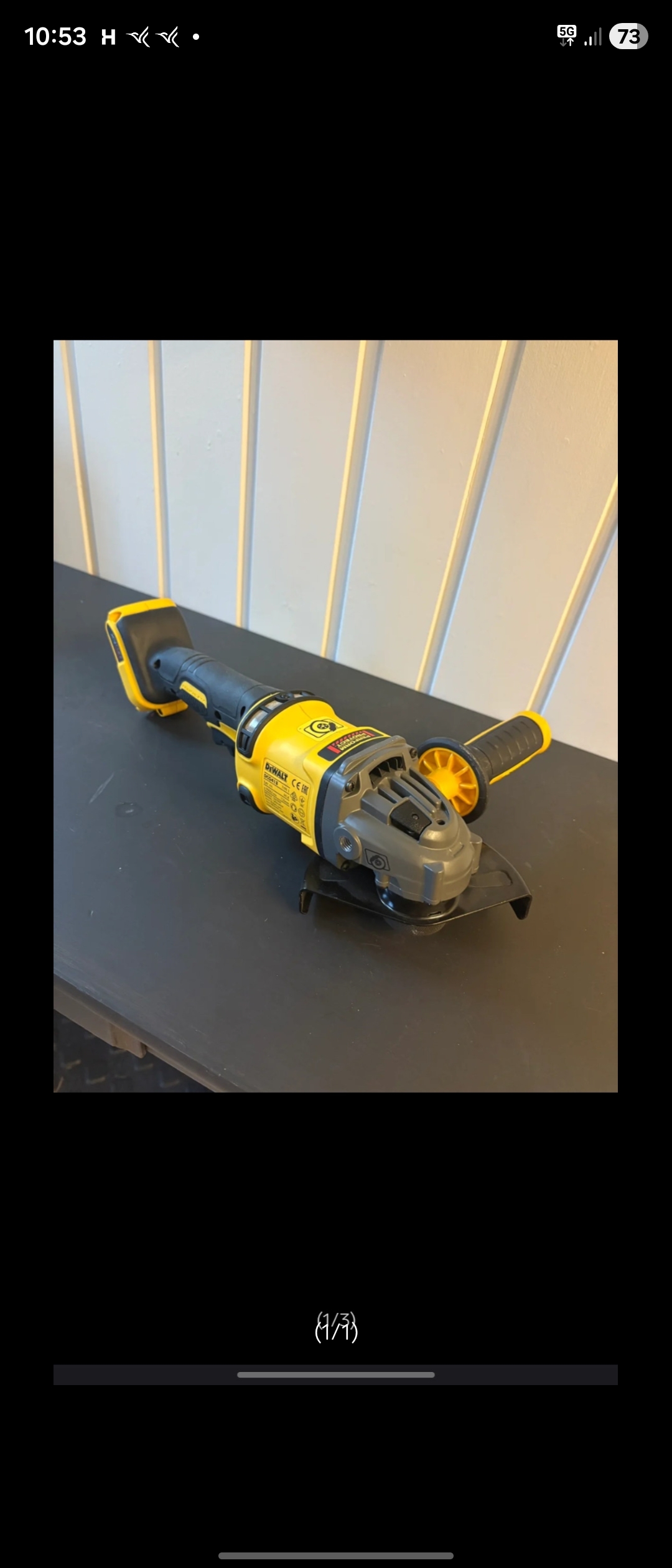 Dewalt flexvolt vinkelsliper
