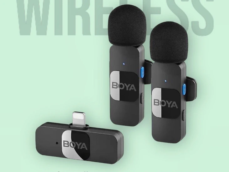 2 st boya wireless mic(iphone lightning)