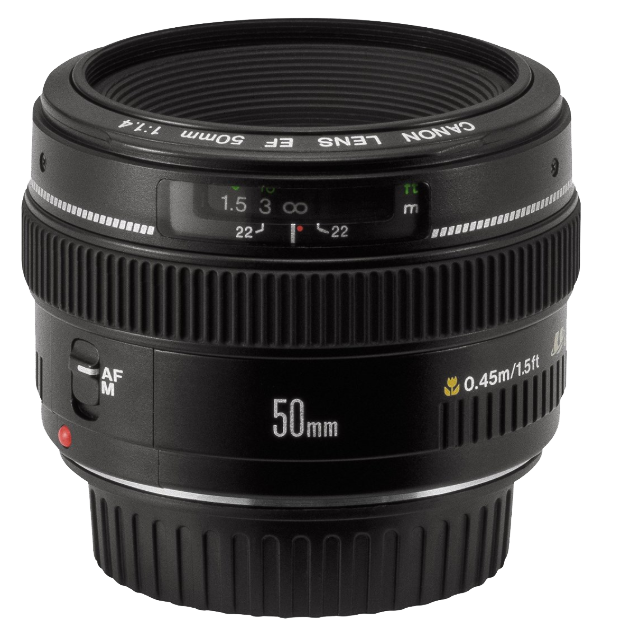 Canon ef 50mm f1.4 lens