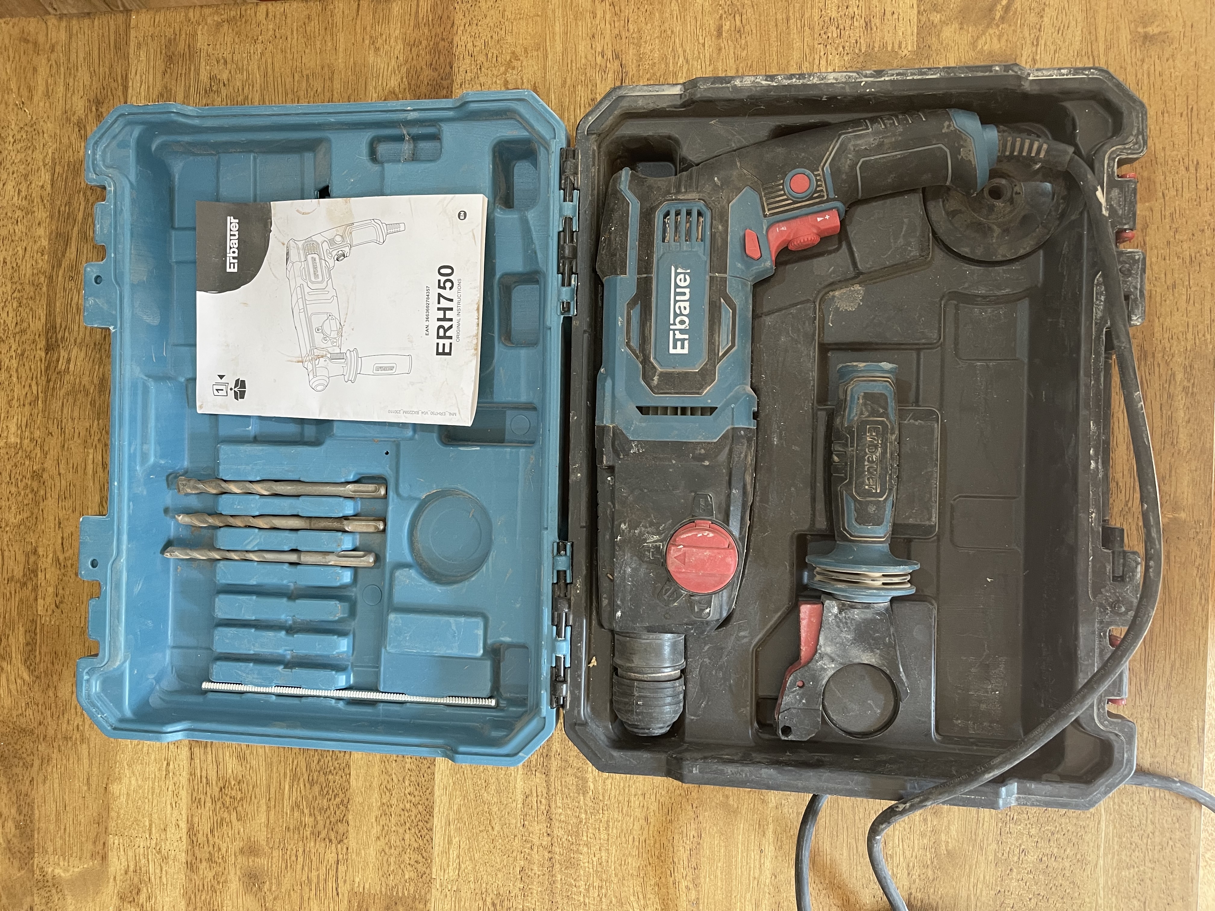 Sds hammer drill erh750 erbauer