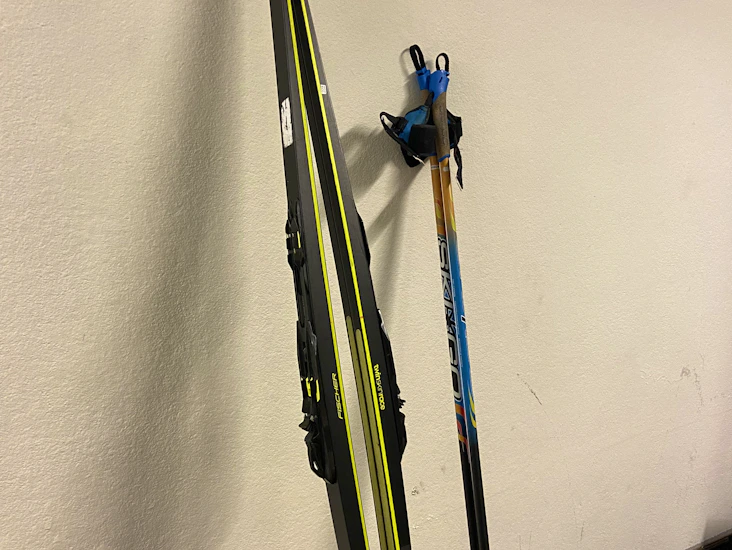 Fischer skins inkl stavar och pjäxor