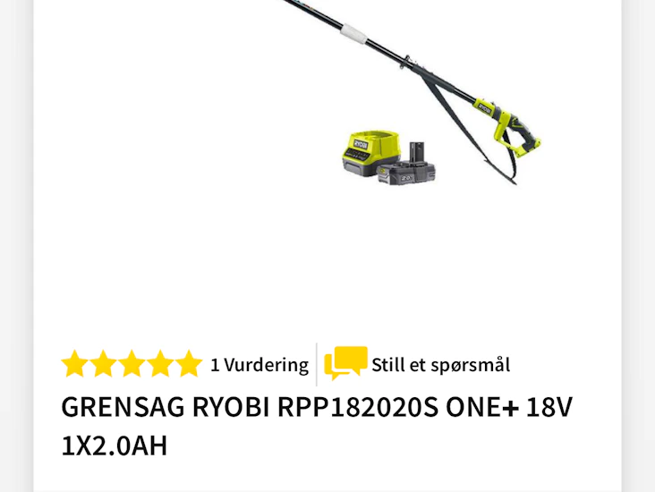 Ryobi elektrisk grensag