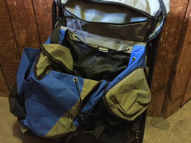 Ryggäsck med pall / orienteringsryggsäck