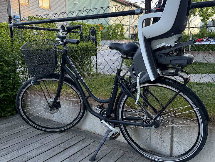 Elcykel monark med barnstol