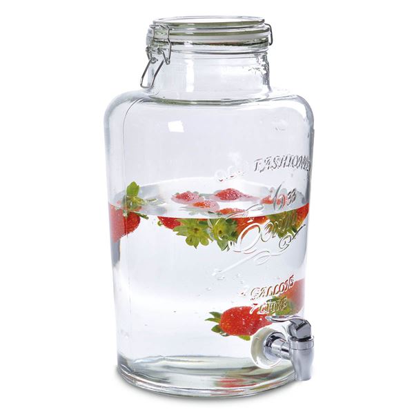 Drikkedispenser i glass 7 liter