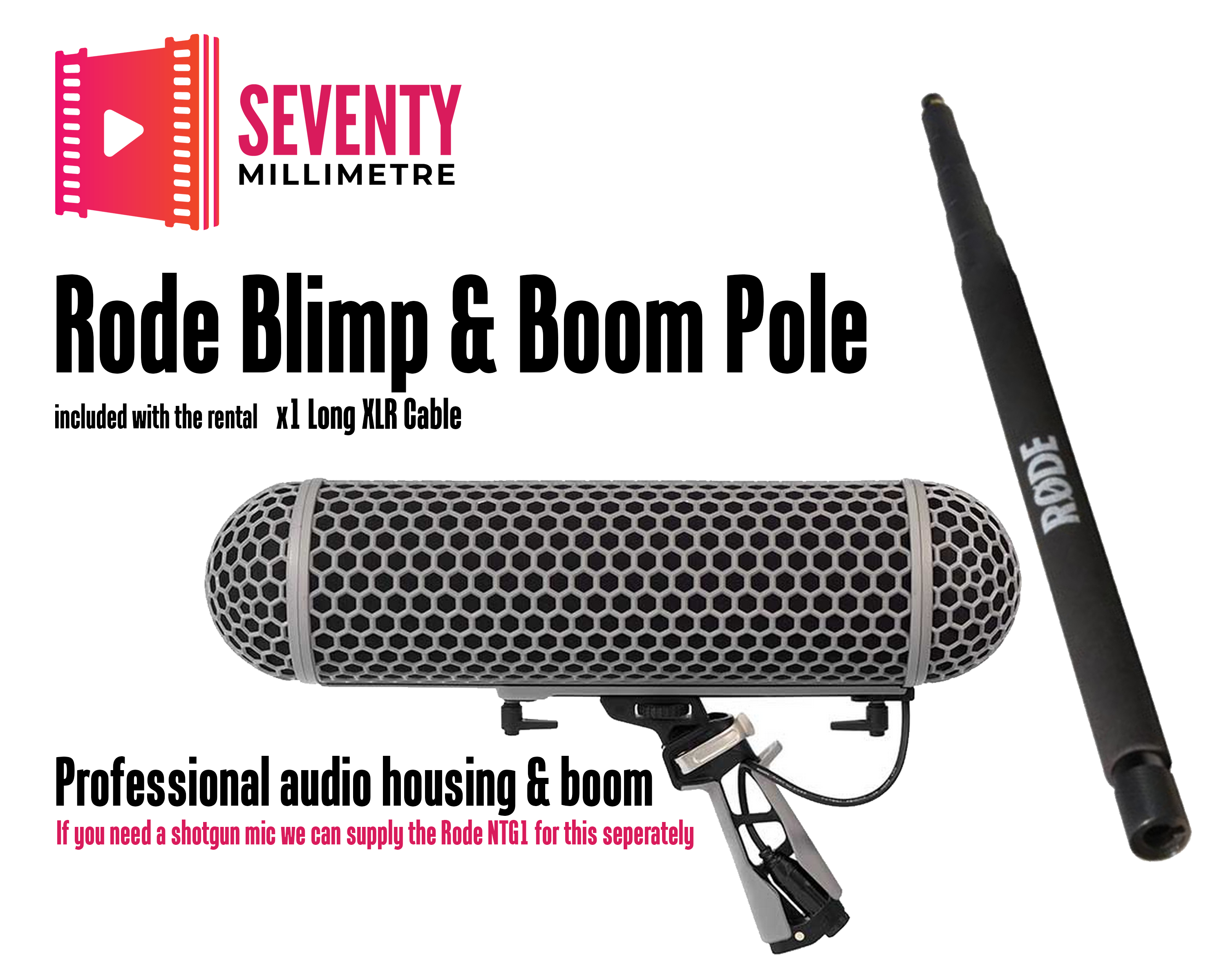 Rode blimp & boom pole