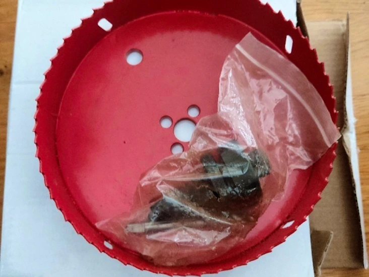 Hålsåg för gips och trä