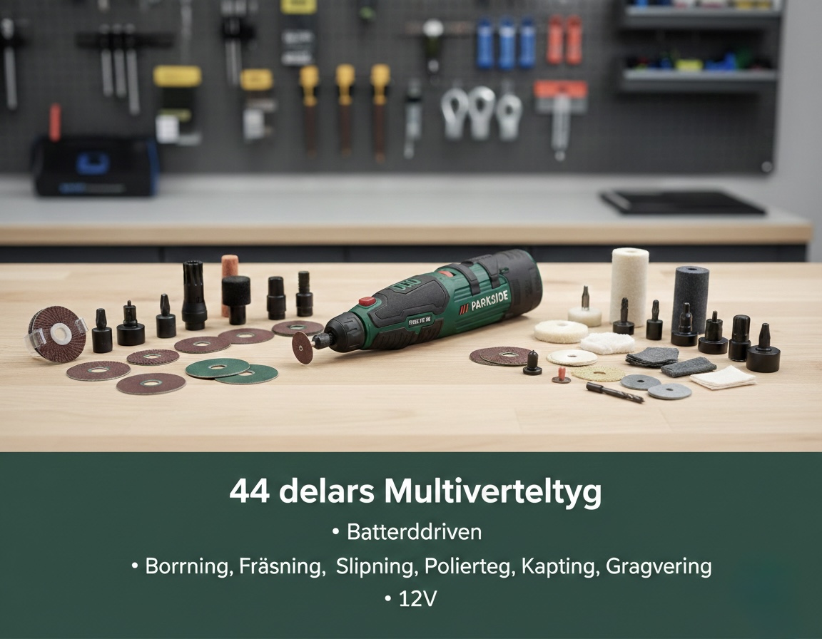 44 delar multiverktyg batteridriven borrning, fräsning, slipning, polering, rengöring, kapning eller gravering 12 v