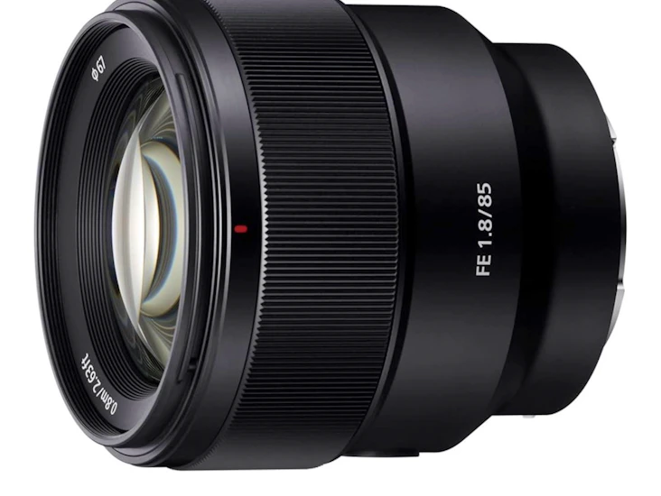 Sony 85mm f/1.8 full-frame e-mount prime lens