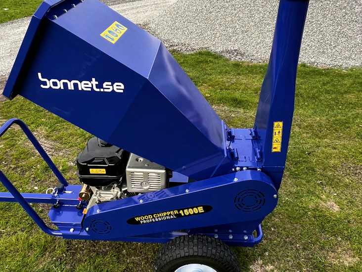 Flismaskin med bensinmotor & elstart