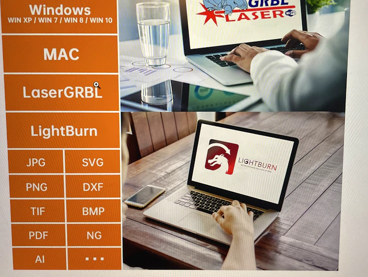 Lasergraverare graveringsmaskin mac/pc