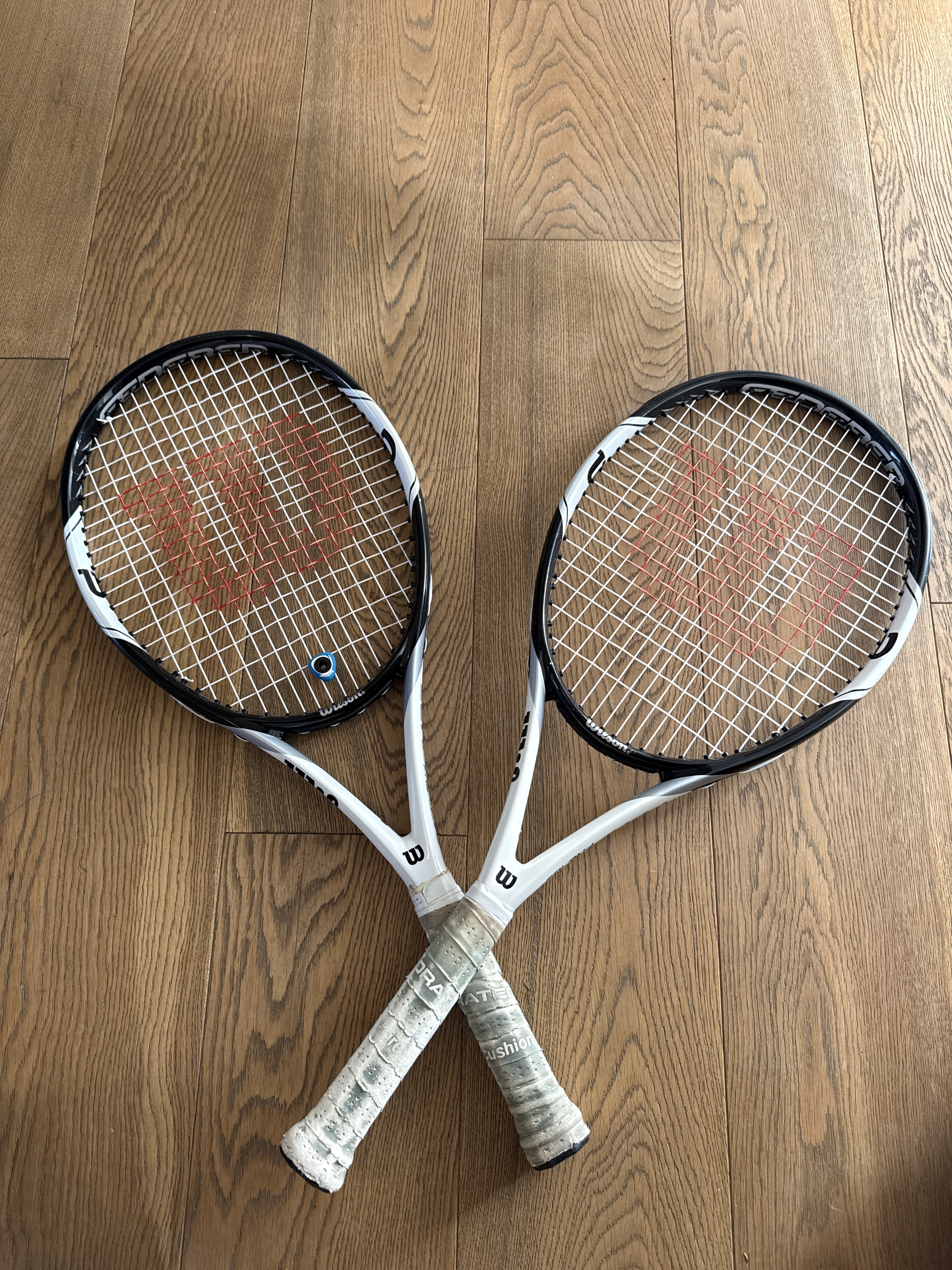2 stk wilson k factor tennisracket (pro 105) – grip 4 3/8