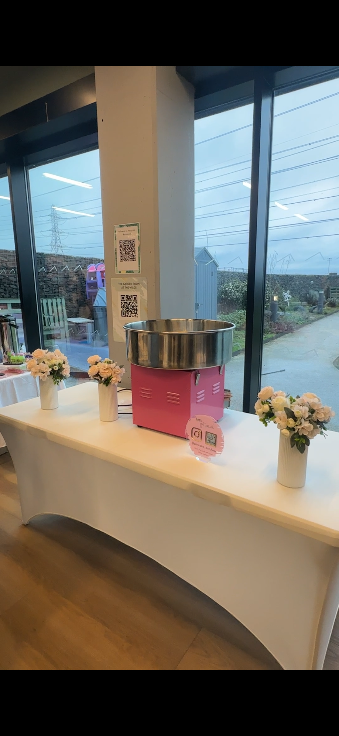 Candy floss machine hire and staff