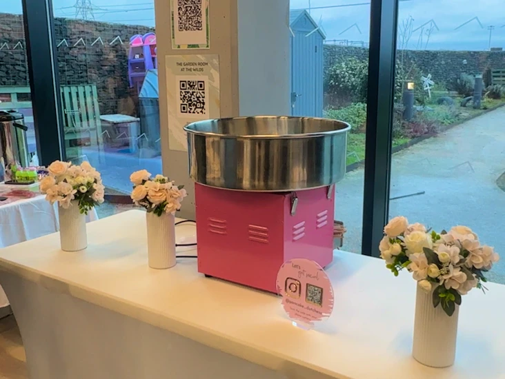 Candy floss machine hire and staff