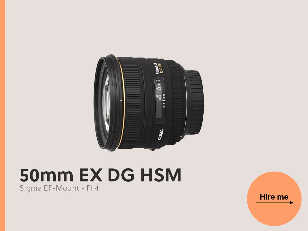 Sigma 50mm f/1.4 ex dg hsm ef-mount lens