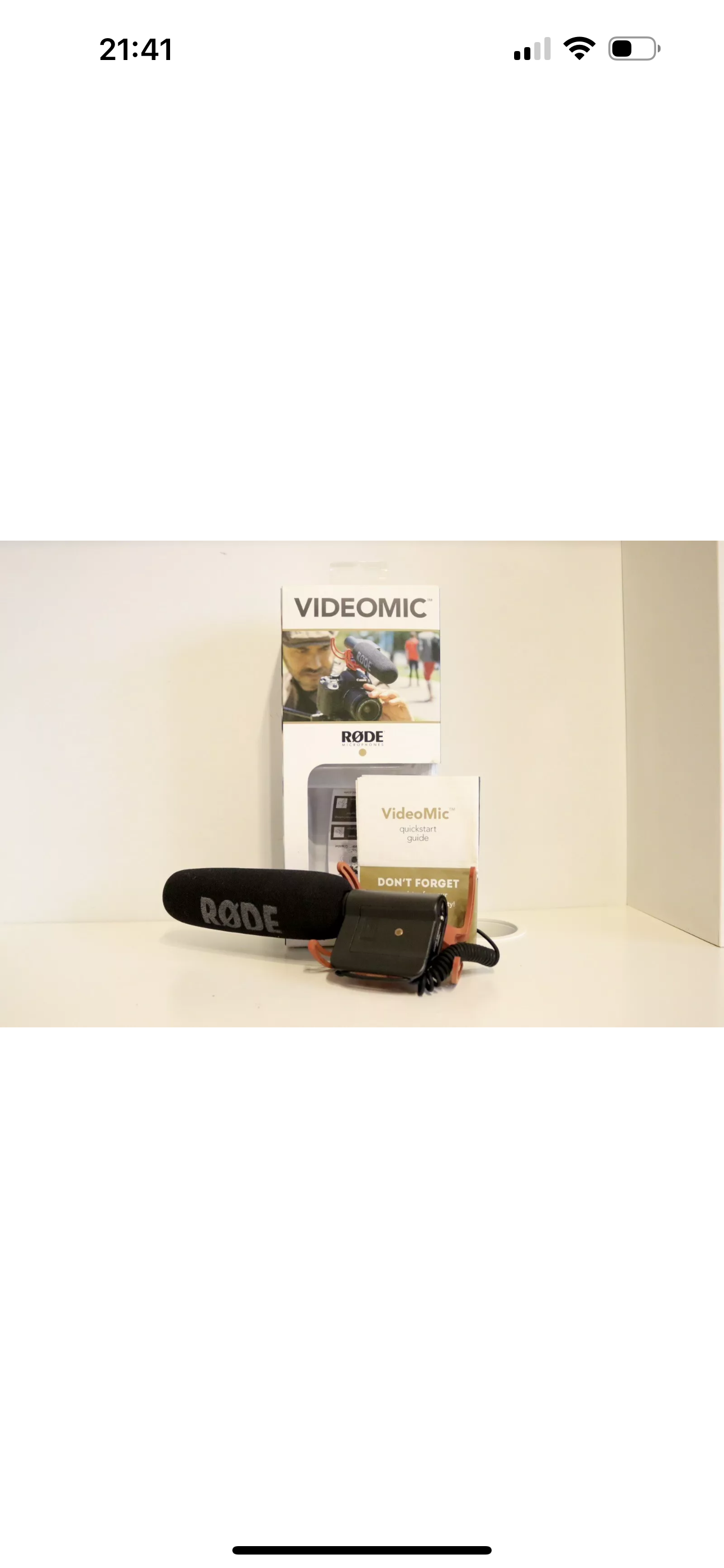 Rode videomic on-camera shotgun microphone video mic for dslr