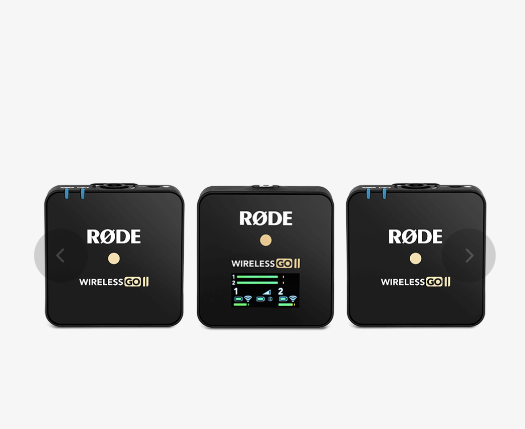 Wireless microphones 'go ii'