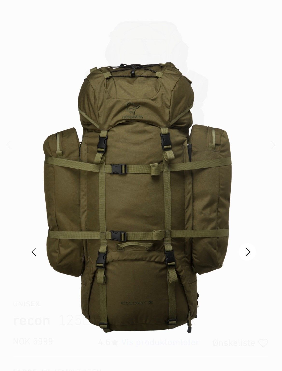 Norrøna recon 125l synkroflex pack