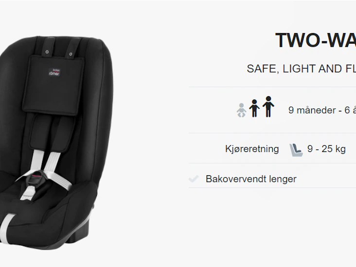 Britax two way leies ut