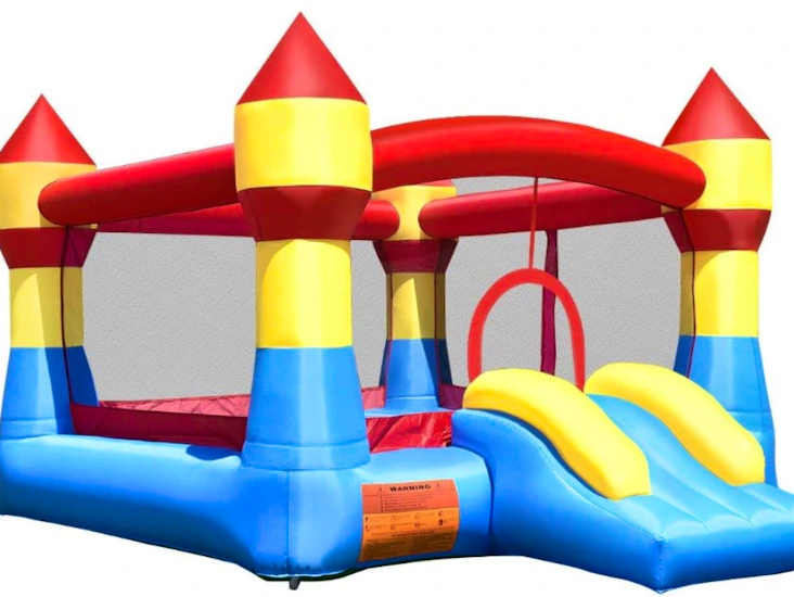Hoppborg med rutschkana