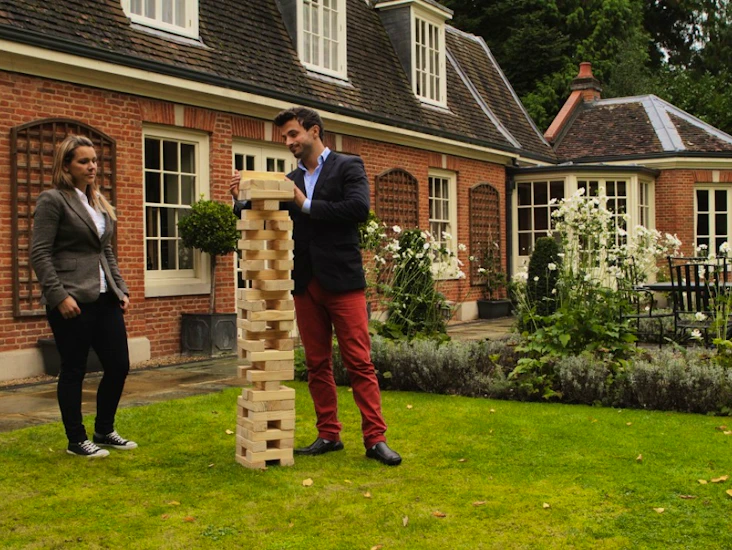 Stor størrelse jenga / stabletårn