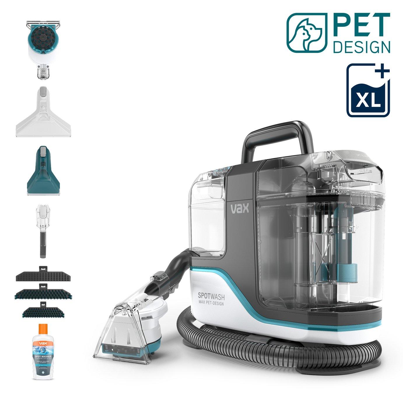Carpet & sofa spot cleaner – vax spotwash max pet (great for cars & pet stains - xl tank)