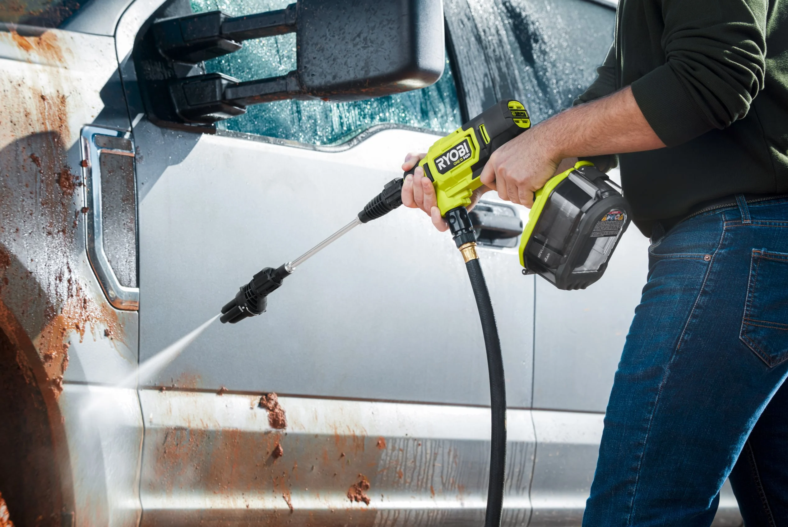 Ryobi mellantryckstvätt - tvätta bil, cykel & altan 