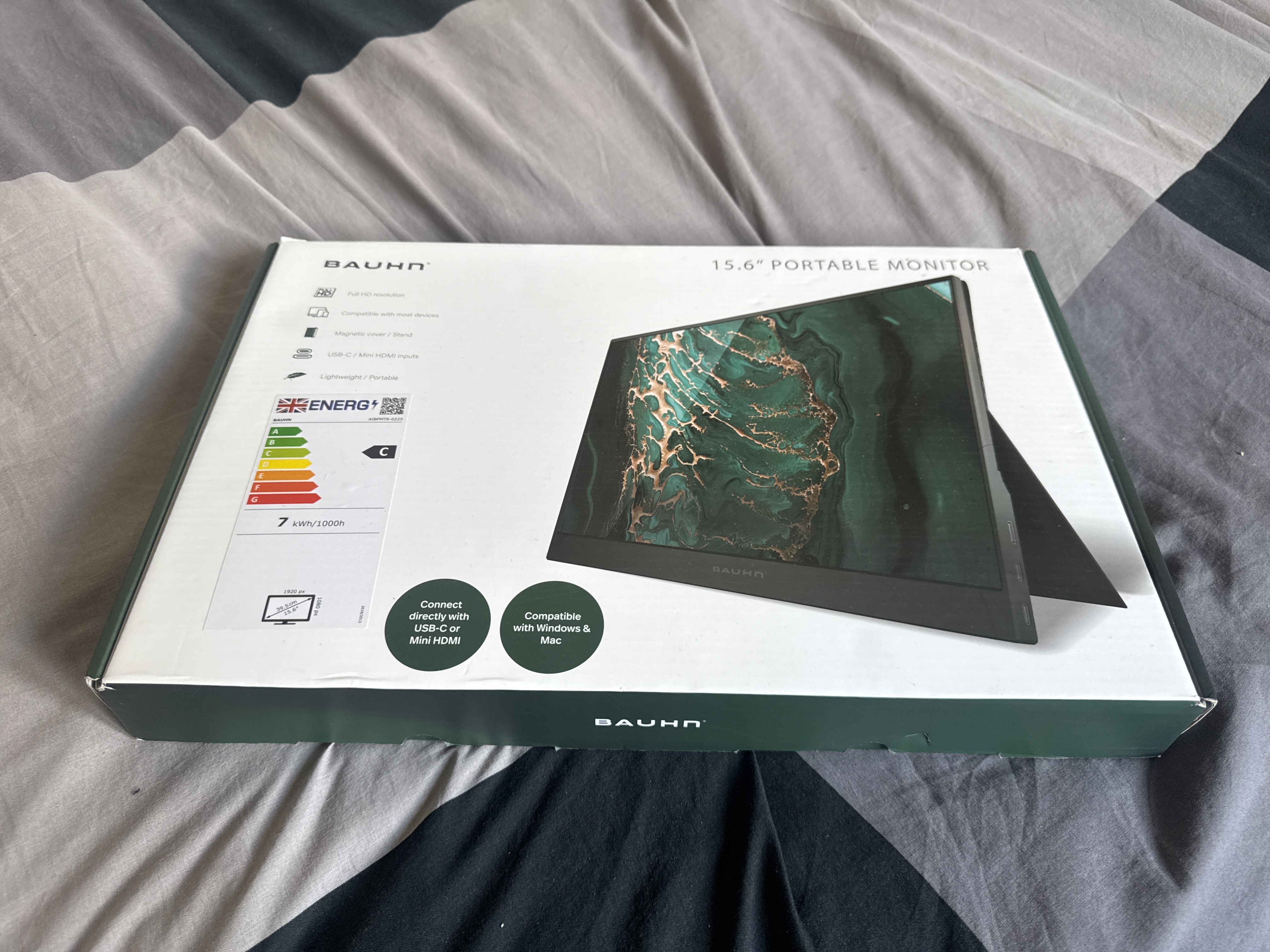 Bauhn 15.6” portable monitor
