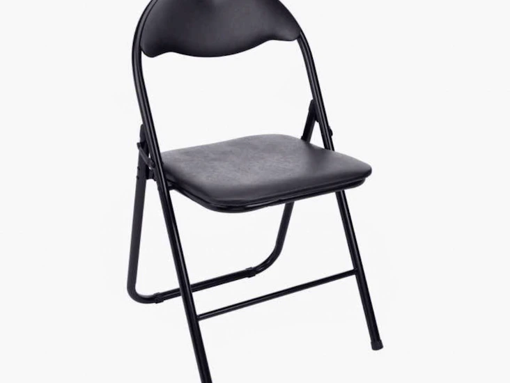 6st klappstolar i svart färg