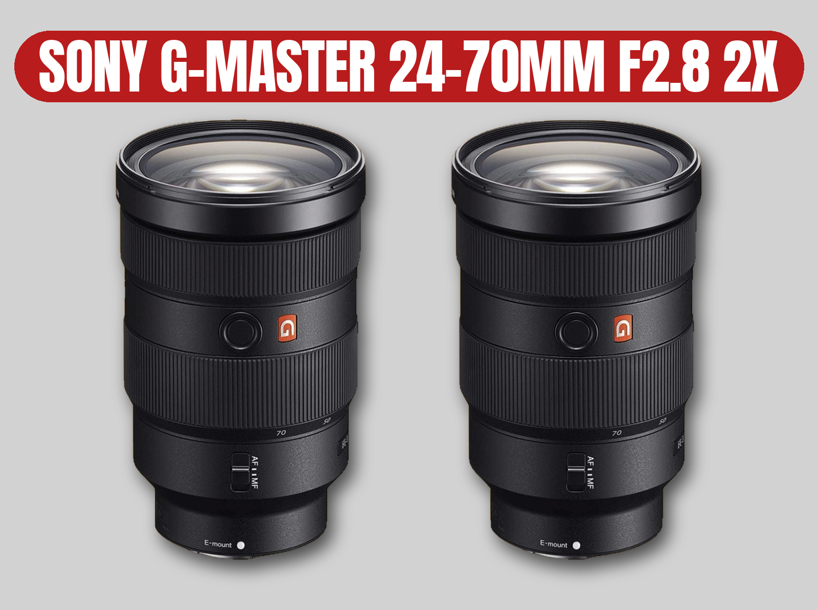Sony g-master 24-70mm f/2.8 lenses | twin set / zoom / e-mount