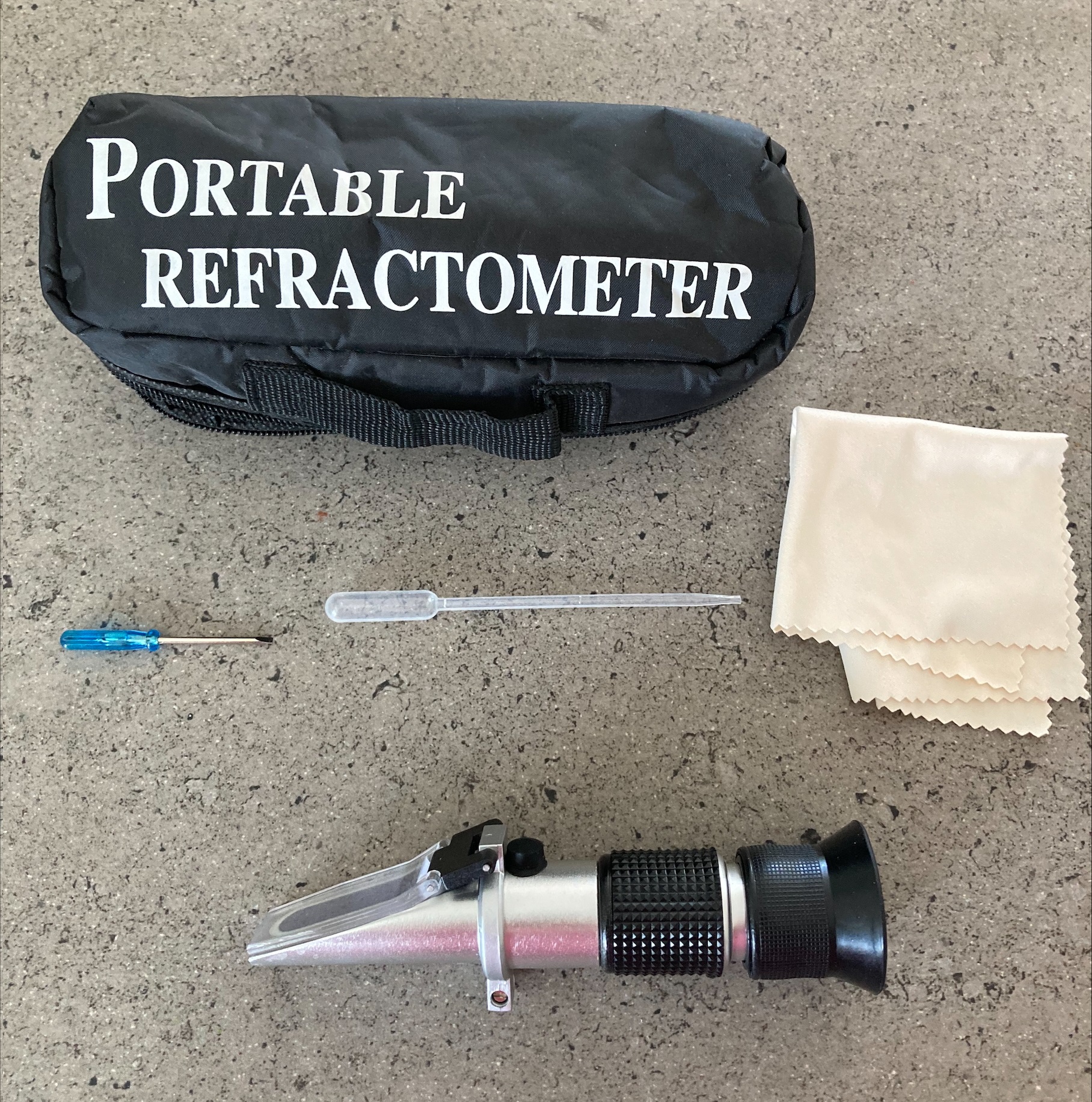 Refraktometer, vattenhalt, brix och be