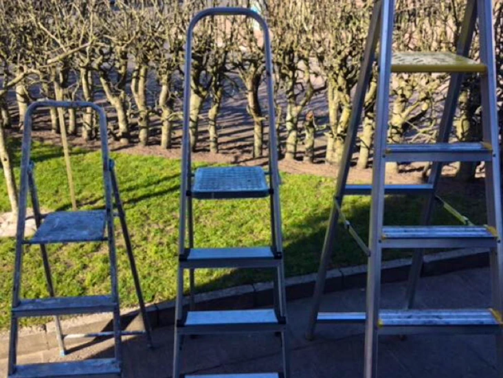 Tre olika trappstegar