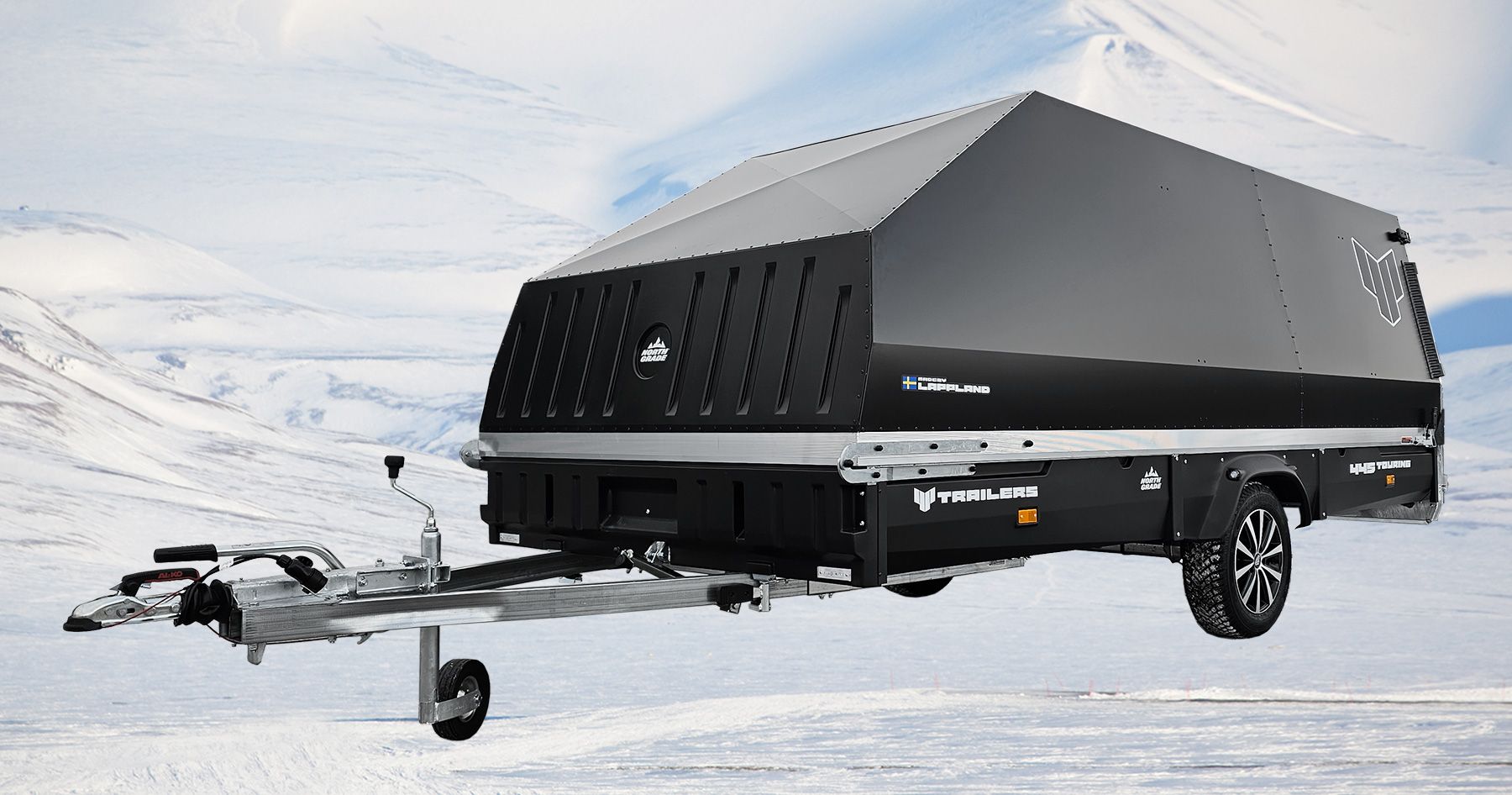 Stor kapellhenger - 870kg nyttelast - 4,45m