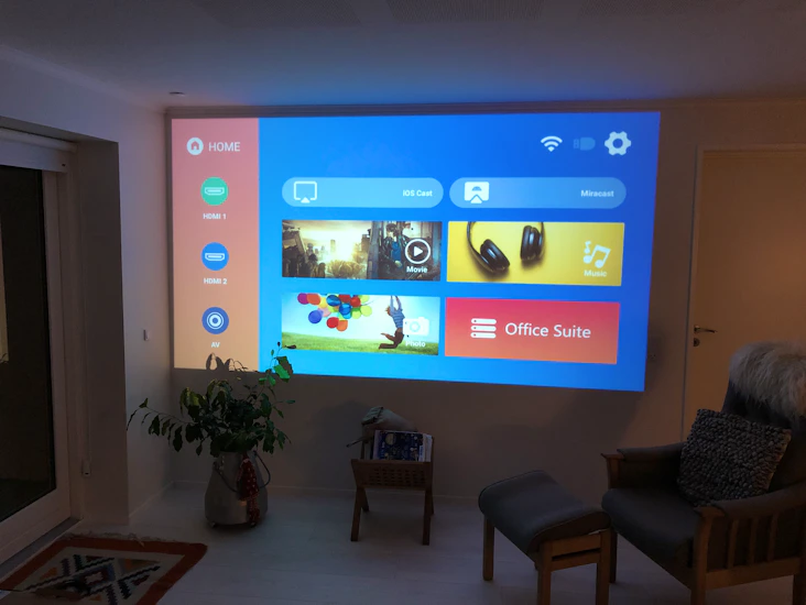 Hd projecor for home or movie/ game night event