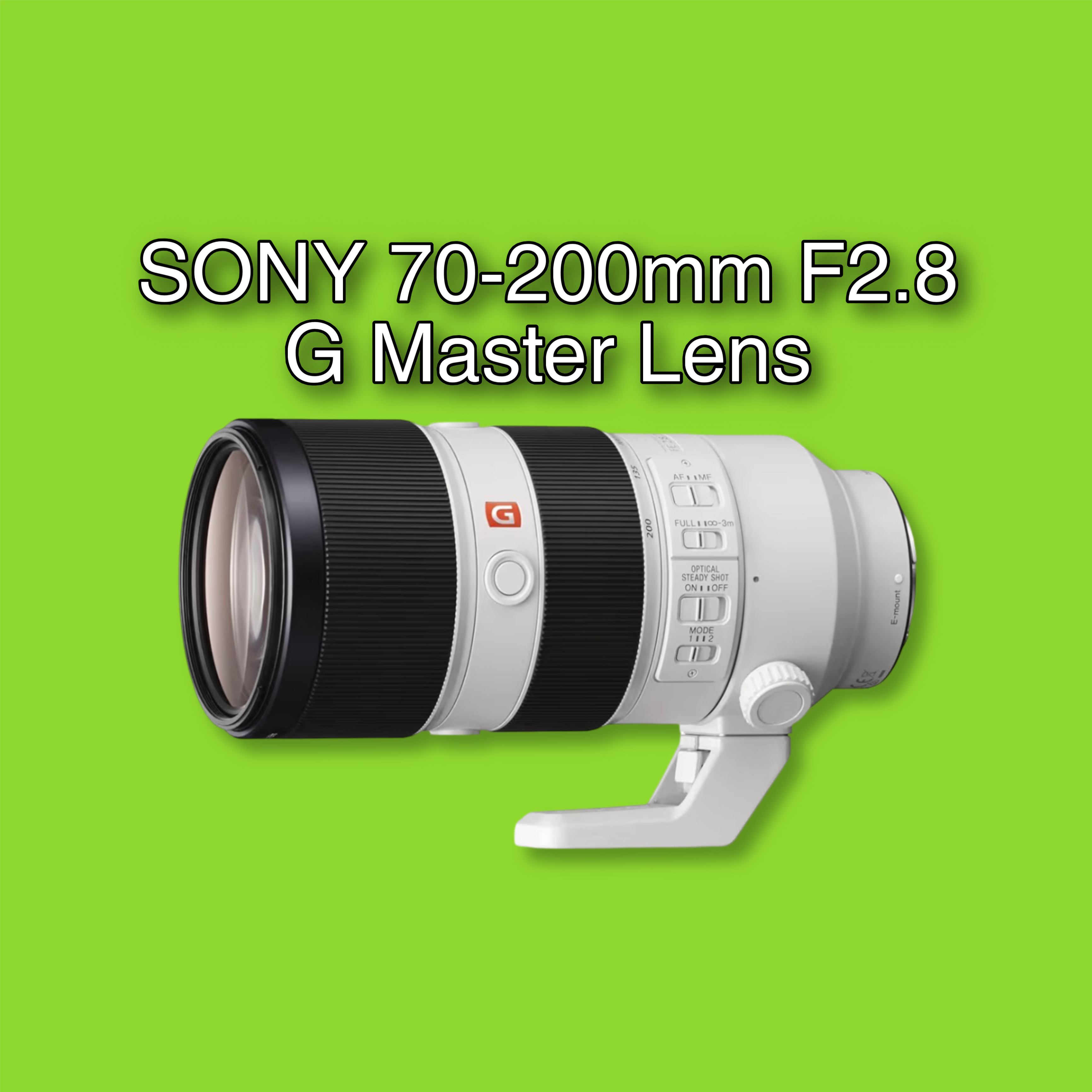 Sony 70-200mm f/2.8 g master oss e-mount full-frame telephoto zoom lens – ideal for sports, events, and portraits 