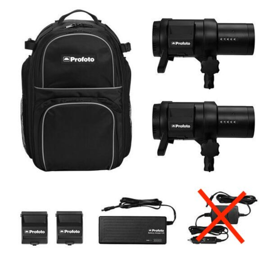 Portabel profoto b1x duo location kit