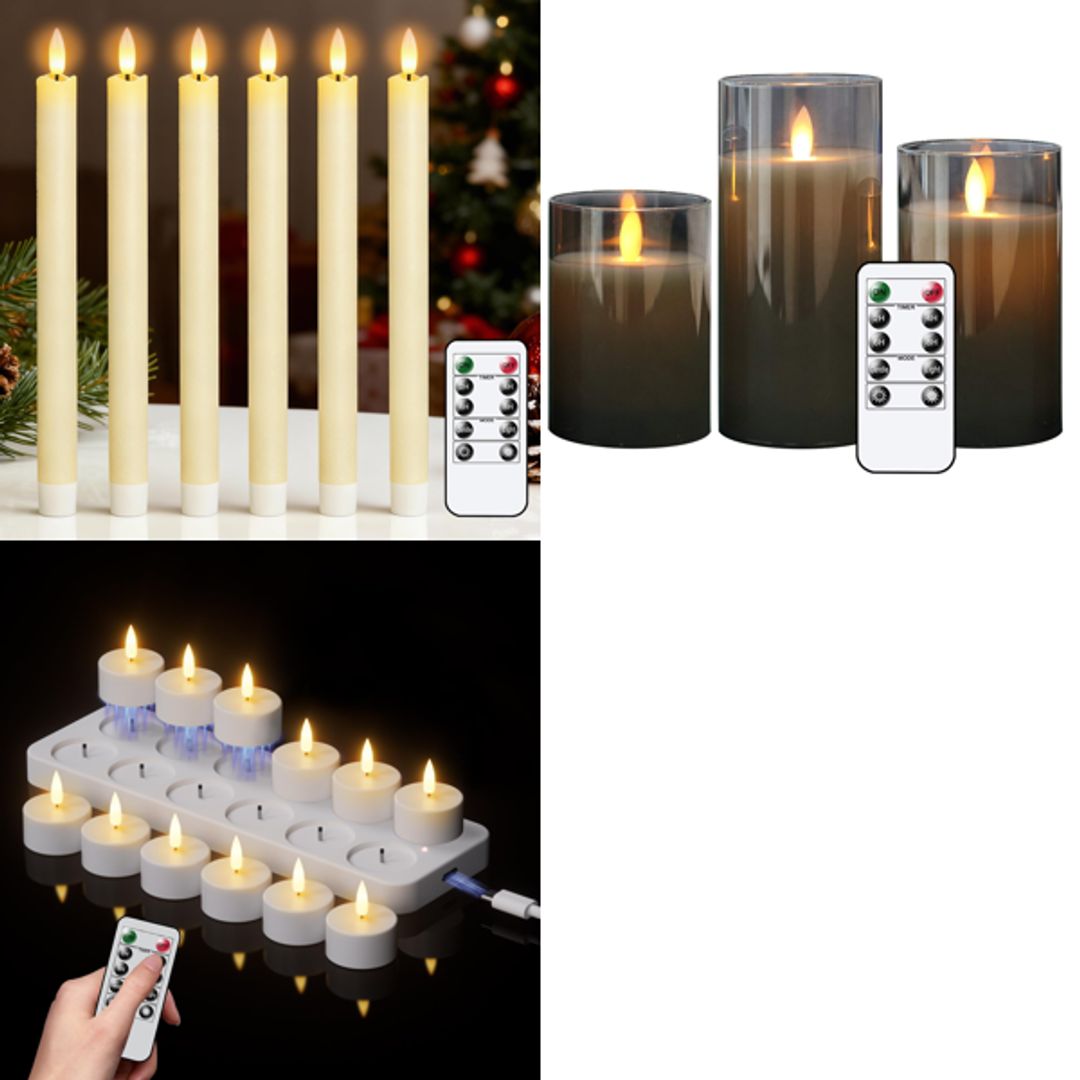 Candle holders , candle tea holders with led taper candles with remote 