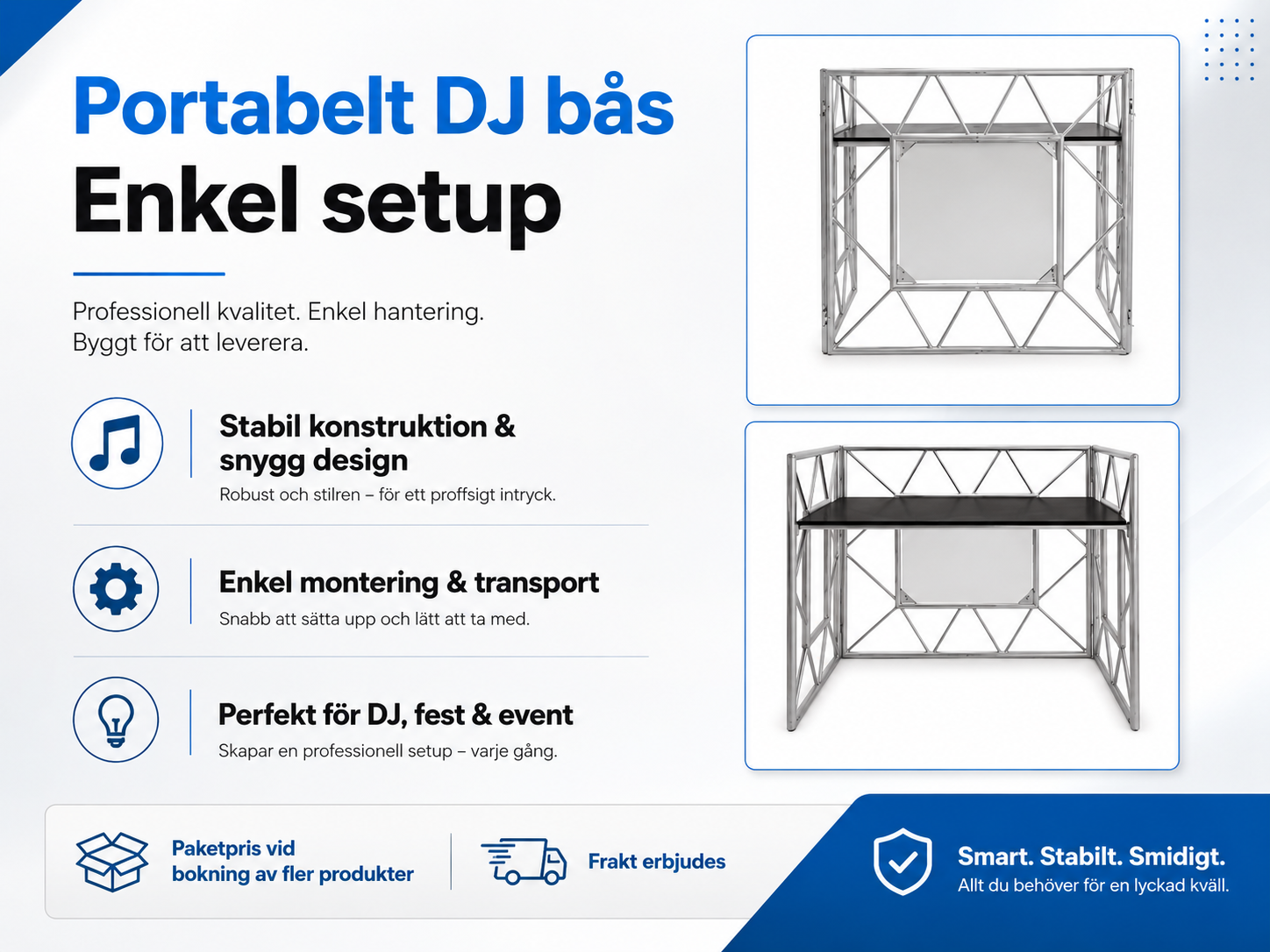 Dj-booth - snabb montering 