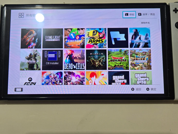 Nintendo switch with 102 games
