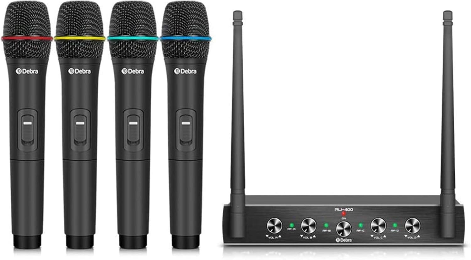 4x wireless mics