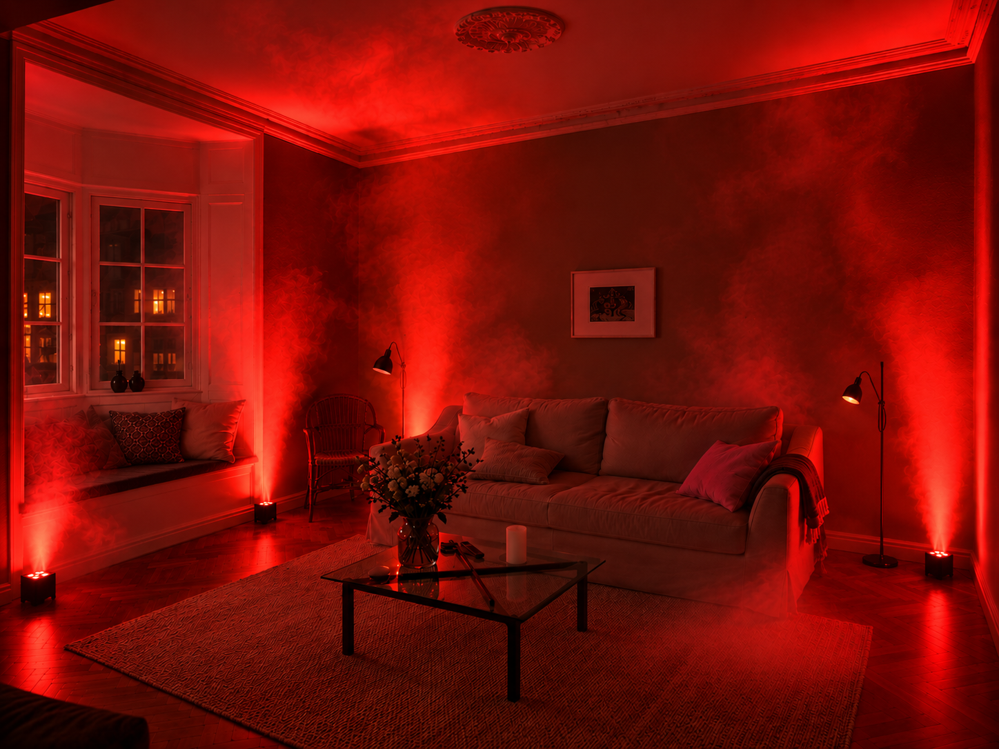 Halloween lys og røg - plug and play