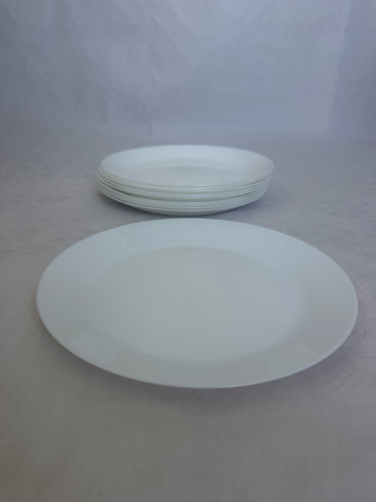 Tallrik vit 25 cm 10st