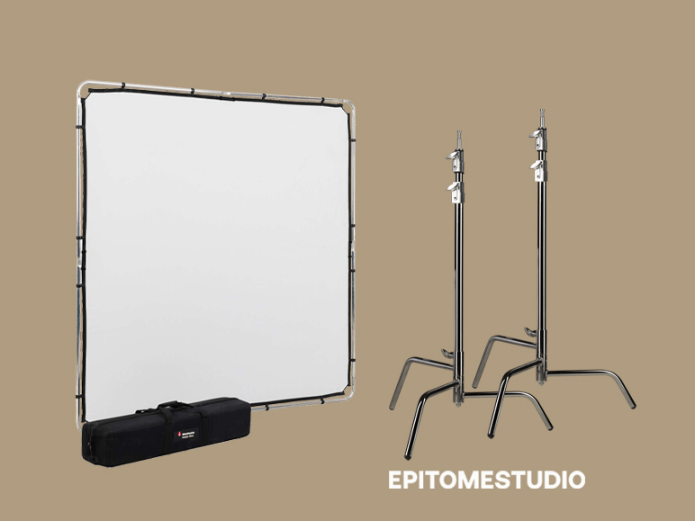 Scrim jim 2x2m manfrotto w/ 1.25 & 0.75 stop diffusion 