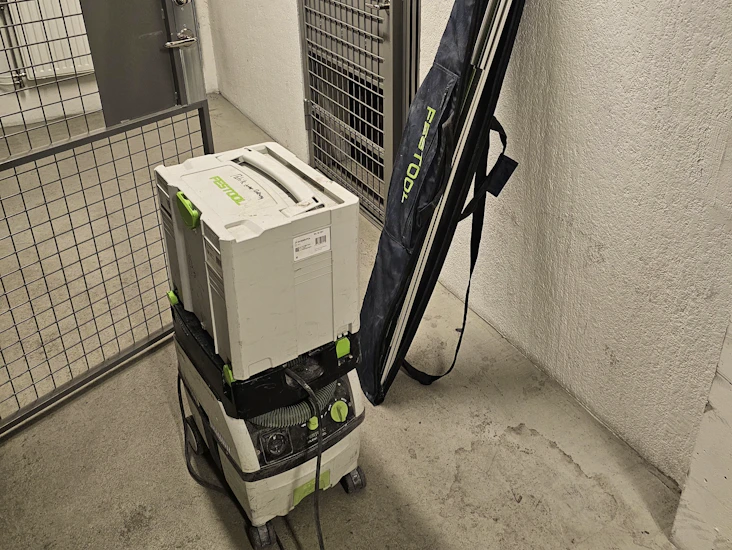 Festool sänksåg ts 55 febq-plus-fs + styrskena fs 1400/2+1000/1 och dammsugare