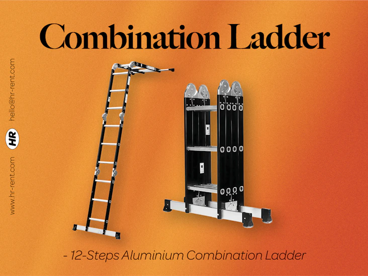 Aluminium combination ladder (multi purpose ladder 4x3)