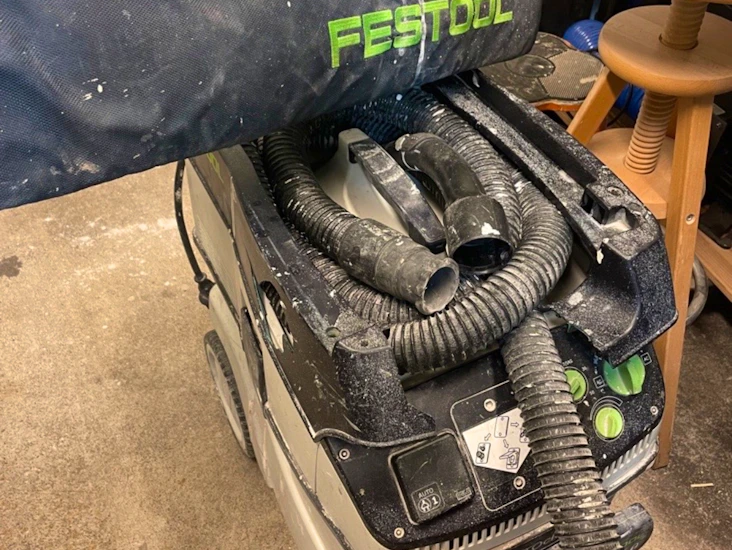 Giraffslip & dammsugare festool