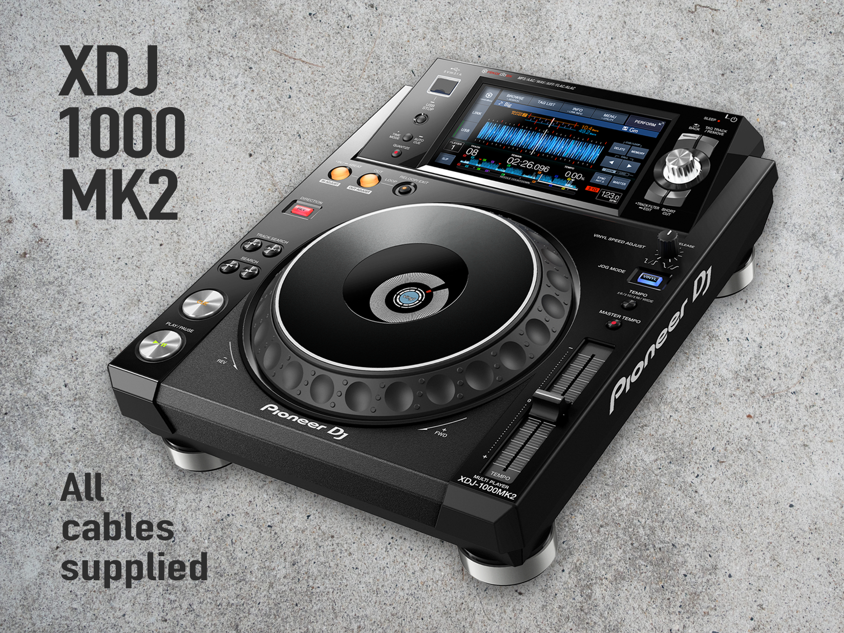 Pioneer - xdj - 1000 mk2 - turntable deck