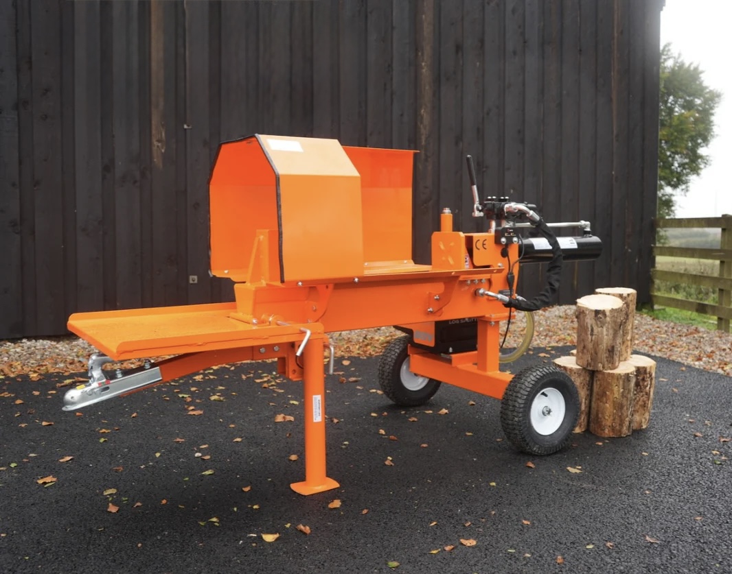 20-ton battery log splitter– quiet & powerful
